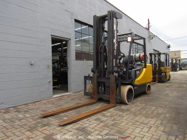 2015 Doosan GC55C-5 11,000 lbs Warehouse Industrial Forklift Aux Hyd LPG bidadoo
