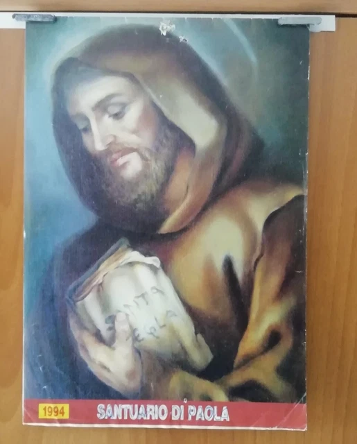Calendario Santuario Di Paola Anno 1994, Buone Condizioni.