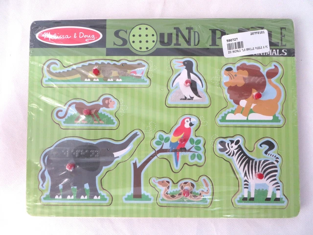 Melissa and doug sound puzzle zoo animals sale