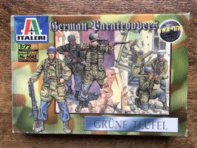 Italeri 1/72 6045 WWII German Paratroopers. Complete New