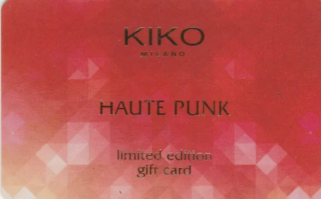 CARTE CADEAU  GIFT CARD  "  KIKO "   (France)