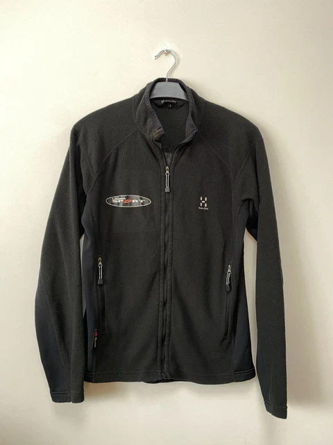 Maglione Polartec da uomo HAGLÖFS Black Label nero in pile taglia S