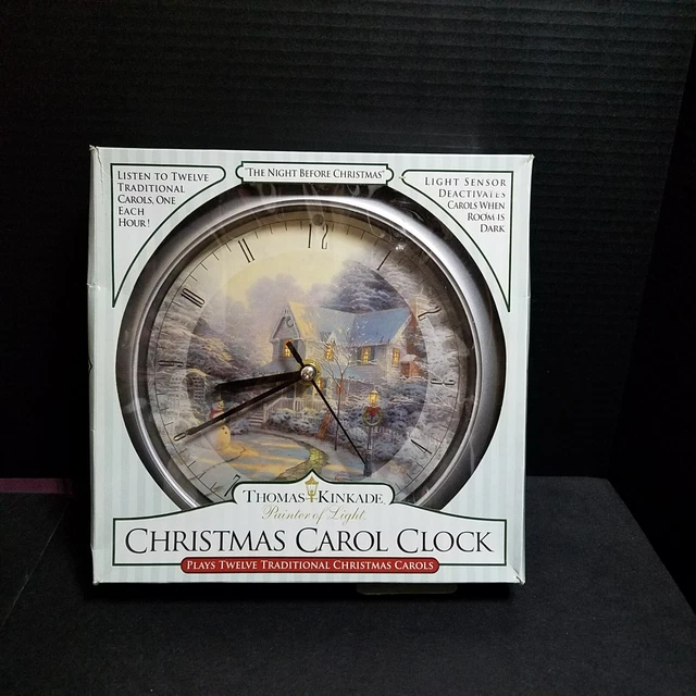 THOMAS KINKADE CHRISTMAS Carol Clock Twelve Carols 24.95 PicClick