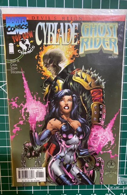Cyblade/Ghost Rider #2 Devil's Reign (1997) Marvel/Top Cow Comics