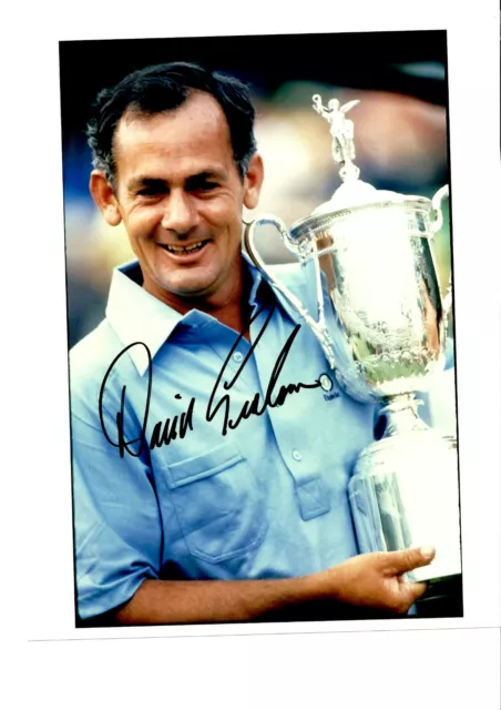 David Graham Hand Signed Golf Photograph Unframed + Photo Proof C.o.a