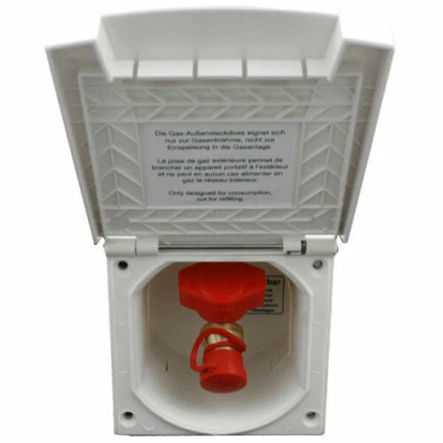 Presa per esterni multifunzione Schuko, ideale per camper, roulotte, caravan, ba