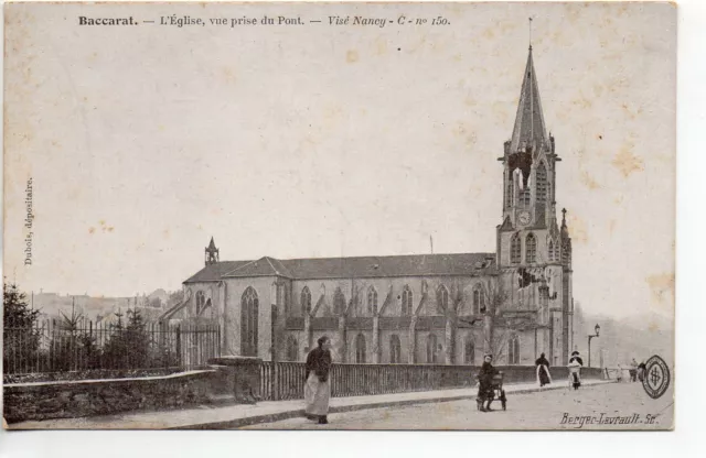 BACCARAT - Meurthe et Moselle - CPA 54 - l'église