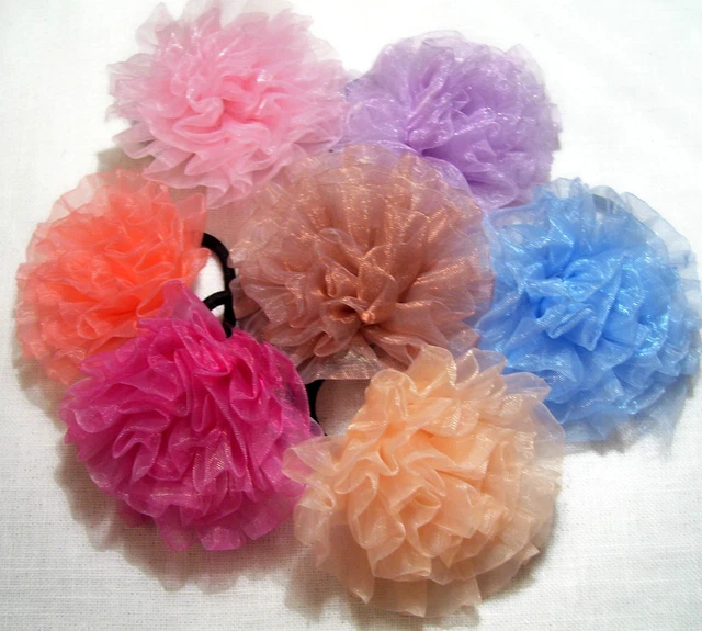 Lot D'élastiques à Cheveux Fluo - Chouchoux, Bracelets, Fils - Multicolore Neuf