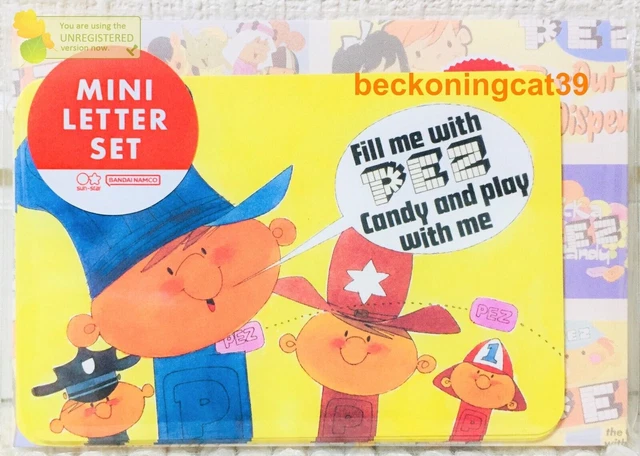 Sun-Star PEZ Carattere Mini Lettera 5 Busta 5 SET Regalo per bambini 2023...