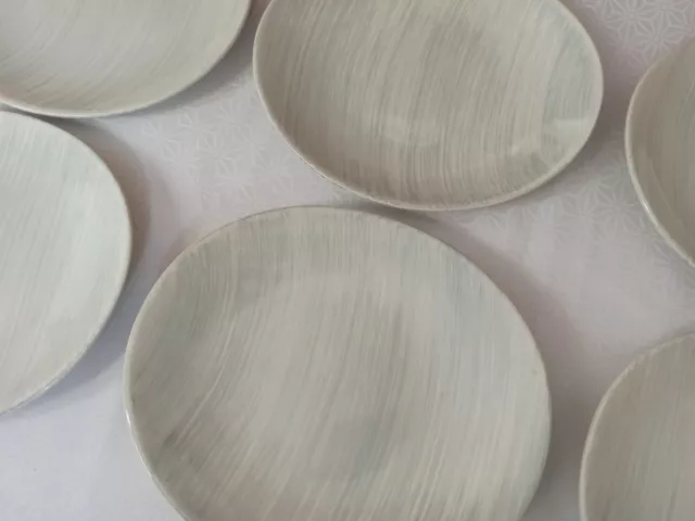 6 ASSIETTES PLATES EN FAÏENCE DE SALINS modèle CARAÏBES lot3