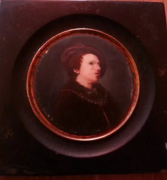 MINIATURA RITRATTO DI REMBRANDT? GIOVANE DEL 17sec FIRMATA LAFONT