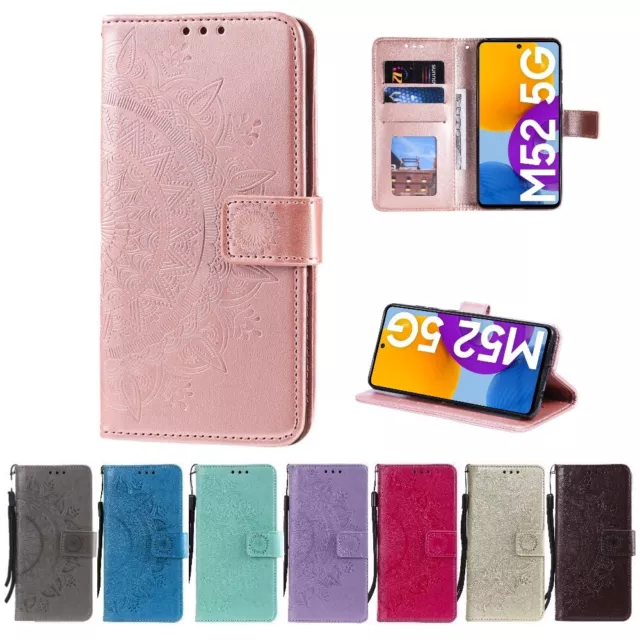 Housse téléphone Portable pour Samsung Galaxy M52 5G Protection Étui à rabat