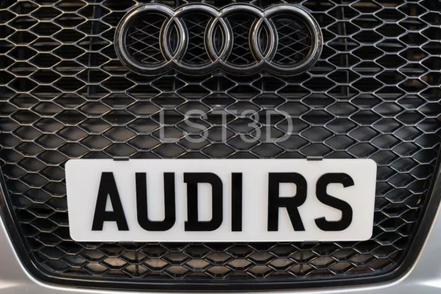 13 mm Audi RS Gitter Nummernschild Halter - Twist Fix Halterung - RS3 RS4 RS5 RS6