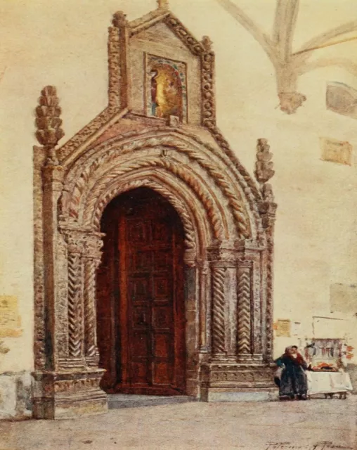 5917 Pisa, Alberto (1864-1930) - Sicily 1911 - Palermo Cathedral, south door