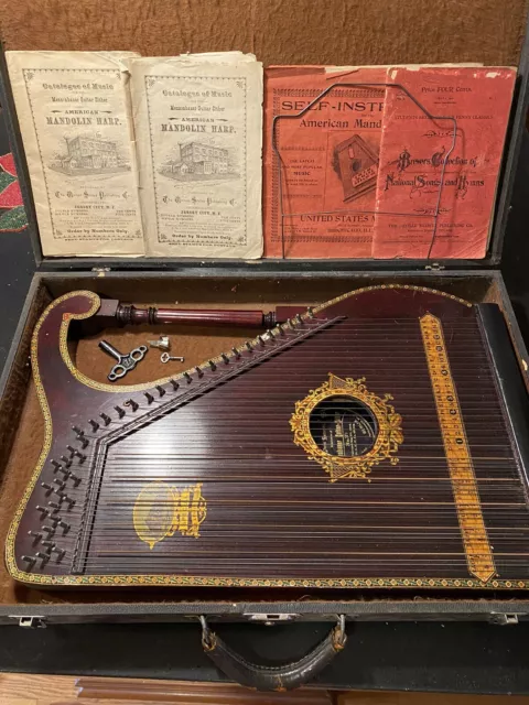 Zither Heaven Black Walnut Bowed Psaltery w/22 Strings made in the