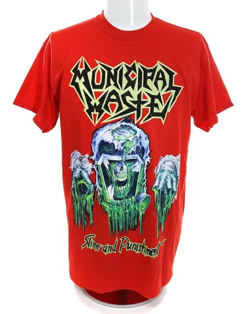 Municipal Waste Shirt Slime And Punishment Red Official JSR Merch