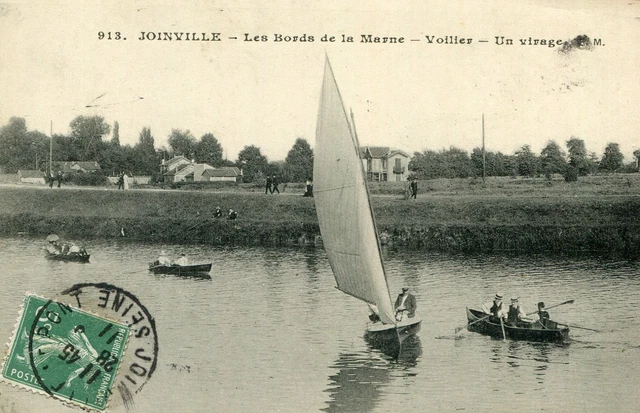 JOINVILLE LE PONT Les Bords de Marne Sailing Card One Turn