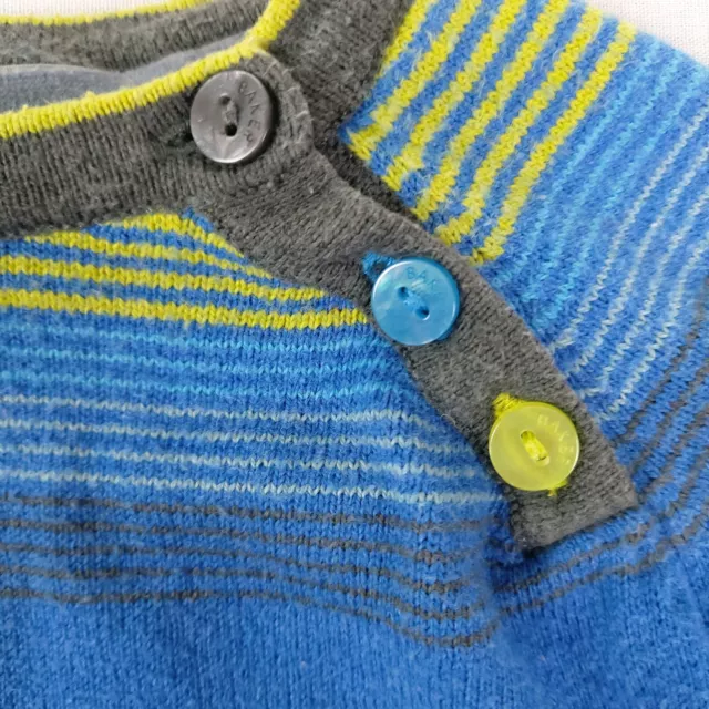 Ted Baker Jumper Sweater 0-3 Months Baby Boys Crew Neck Blue Striped Pullover 3