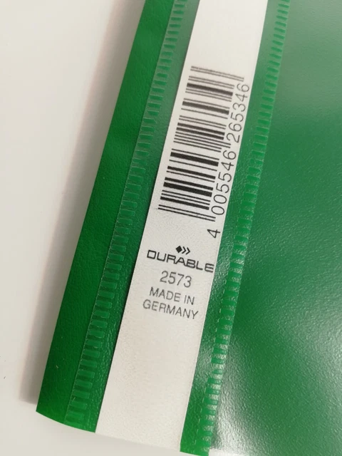 10 Durable A4 Sichthefter 2573 - grün Schnellhefter Kunststoff DIN A4