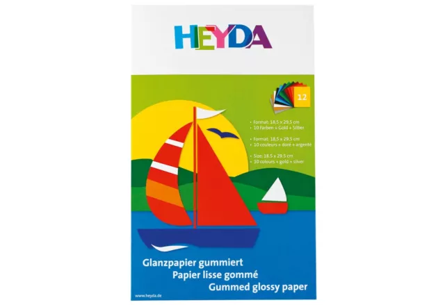 Heyda Glanzpapiermappe 12 Blatt