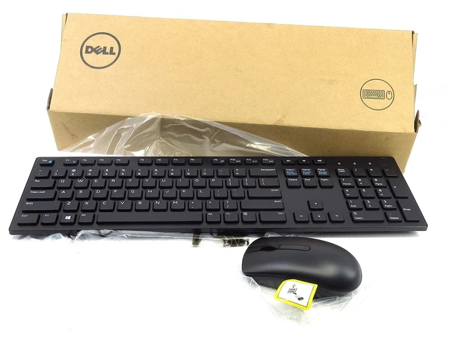 Genuine DELL KM636 Wireless Keyboard Mouse Combo Black NEW Genuine DELL KM636 Wireless Keyboard Mouse Combo Black NEW