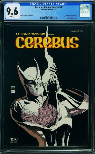 CEREBUS THE AARDVARK 55 CGC 9.6 WP BATMAN Dave Sim WOLVEROACH Aardvark-Vanaheim
