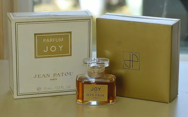 Vintage 80s * JOY by JEAN PATOU splash PURE PARFUM 15ml~1/2 oz OLD SEALED bottle