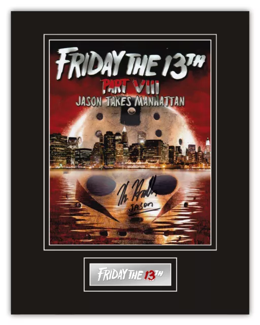 SALE Friday The 13th Kane Hodder (Jason Voorhees) Signed 14x11 Display JV28