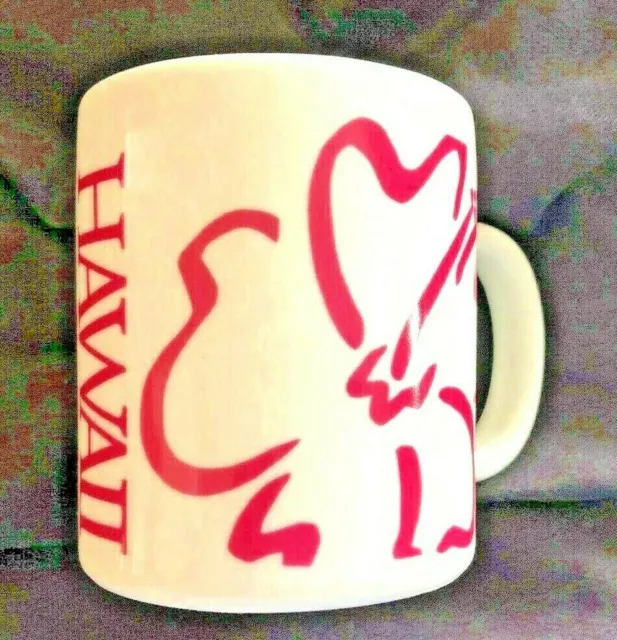 'Hilo Hattie' Hawaii Coffee Mug~Cup~ Pink Hibicus Flower ~