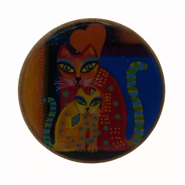 Wooden Wall Hook, Coat Hook, Handcrafted Wall Hanger, Funky Cats, Rainbow