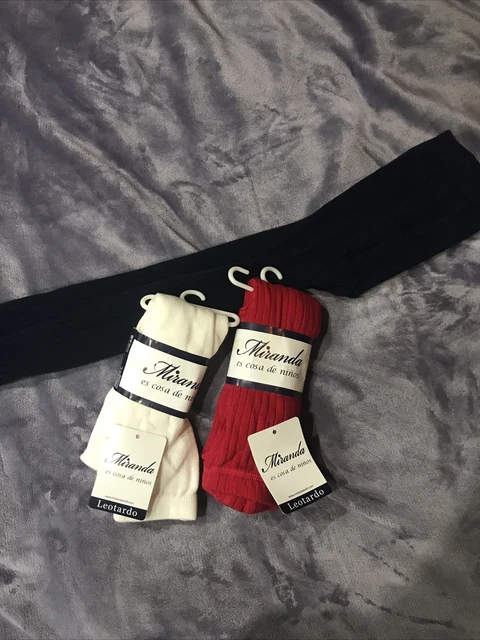 bnwt miranda girls thick tights bundle age 6 years