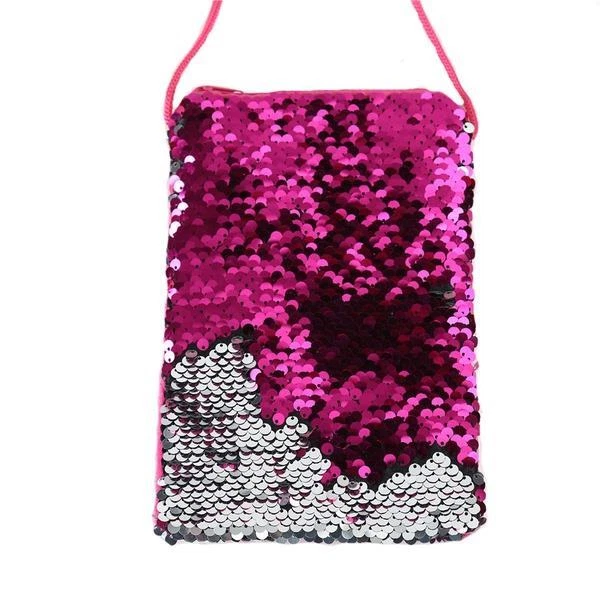 Sequin Coin Purse Childrens Small Rose Red (ID #88)
