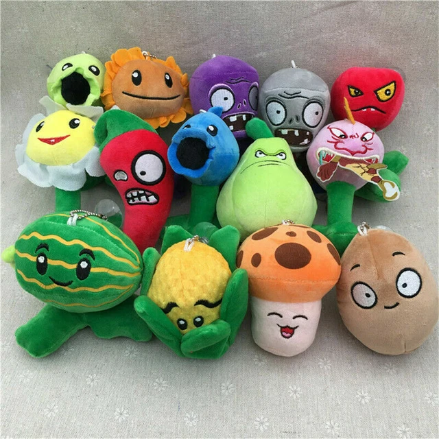 14 PLANTS VS ZOMBIES Soft Plush Plants vs. Zombie Stuffed Dolls