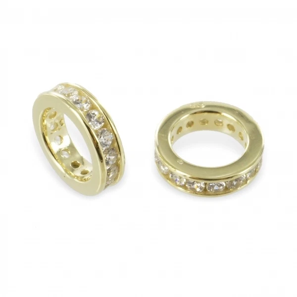 333 Gold Taufring Geburt Taufe Kinder Anhänger Baby Gelbgold ZirkoniaTaufschmuck