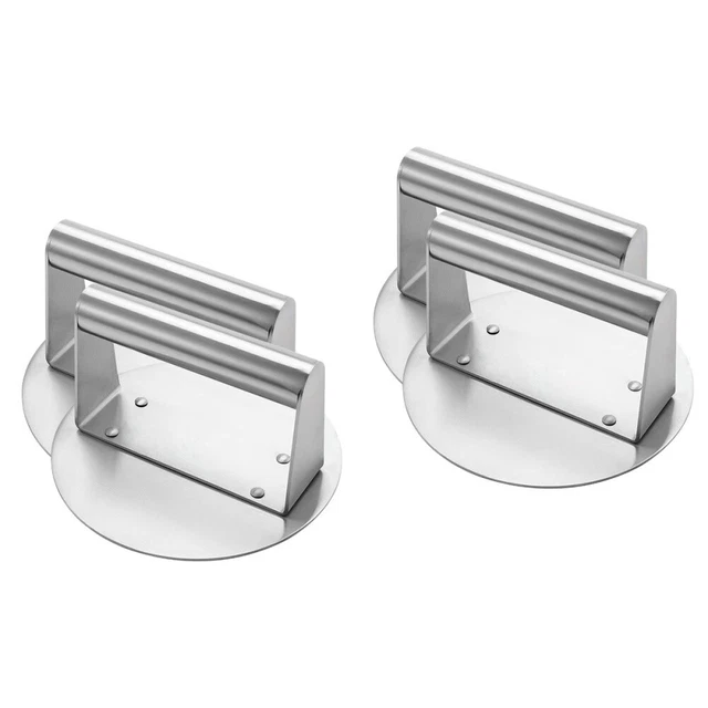 4 pz presse per hamburger rotonde in acciaio inox utensili per pressatura per hamburger casa Patty