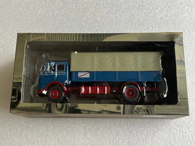 Altaya Camions D'Autrefois N°68 - Bedford Foyd 1953 Bâché Bleu 1/43 + Boîte