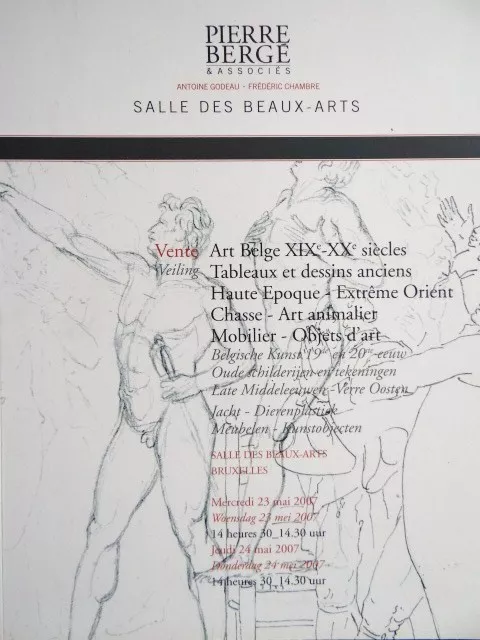 Catalogue de vente Tableau dessin ancien Art Belge XIXe XXe Felicien Rops