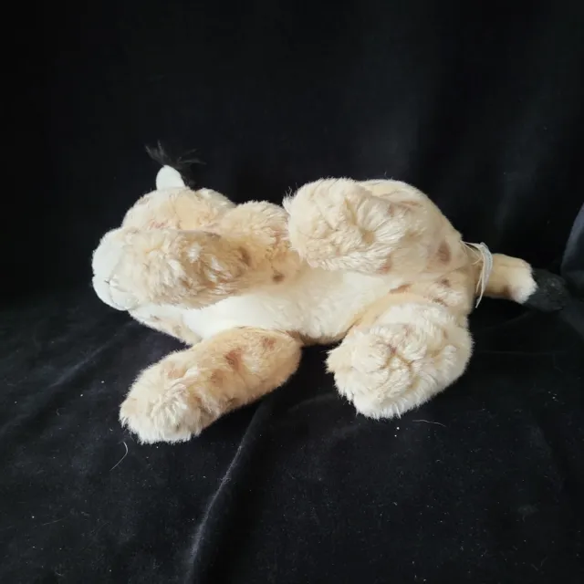 Animal Alley Toys R Us 12” Snow Leopard Stuffed Animal Plush w/Brown Eyes 3