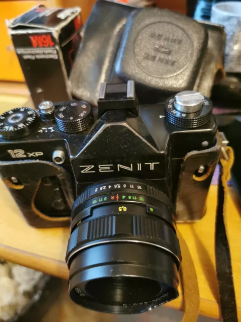 Macchina Fotografica Zenith 12 Xp Con Flash Perfkt Funzionante Made In Urss Rara