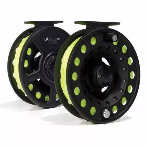 RTF Fishing Fly Reel With 7 WF Float Line Backing + Leader Fitted Ready to Use