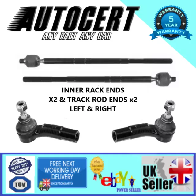 FORD FOCUS MK3 2011-2018 INNER RACK ENDS x2 &TRACK ROD ENDS x2 - LH & RH SIDE