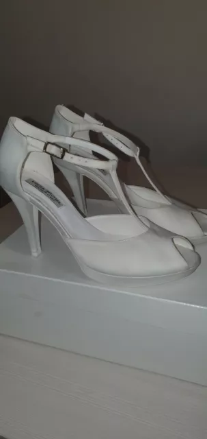 Scarpe Sposa Raso Bianco LOUIS MICHEL - MADE IN ITALY