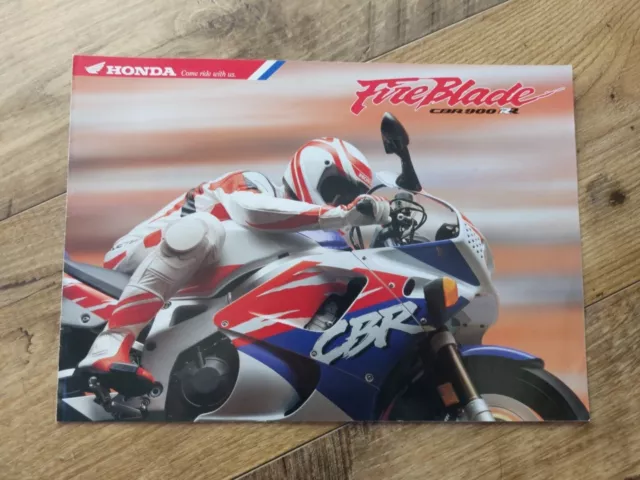 Honda Fireblade Cbr900Rr Motorcycle Sales Brochure 1992