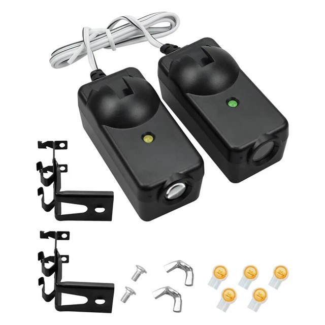 2 ud. Sensor de seguridad de puerta de garaje para portadores adecuado para poste elevador P9Y3