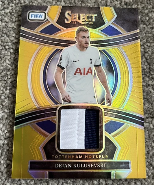 DEJAN KULUSEVSKI PATCH /10 Panini Select Gold Tottenham