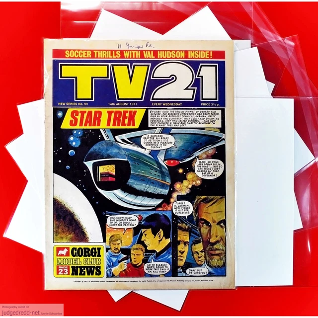 MAGAZINE BAGS AND Boards A4 Size0 Fits British UK TV21 Comic Book