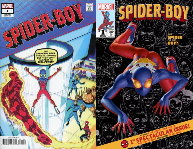 Spider-Boy 1 Nm Homage Variant Set Amazing Spider-Man 1 & 100 Marvel Comics