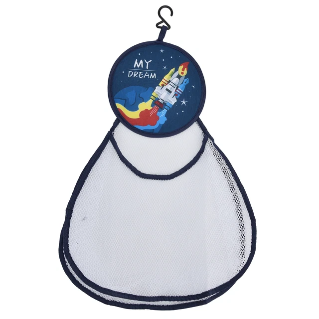 (Predeterminada) Bolsa de red de baño de gran capacidad estable taza de succión baño bolsa de juguete delicada