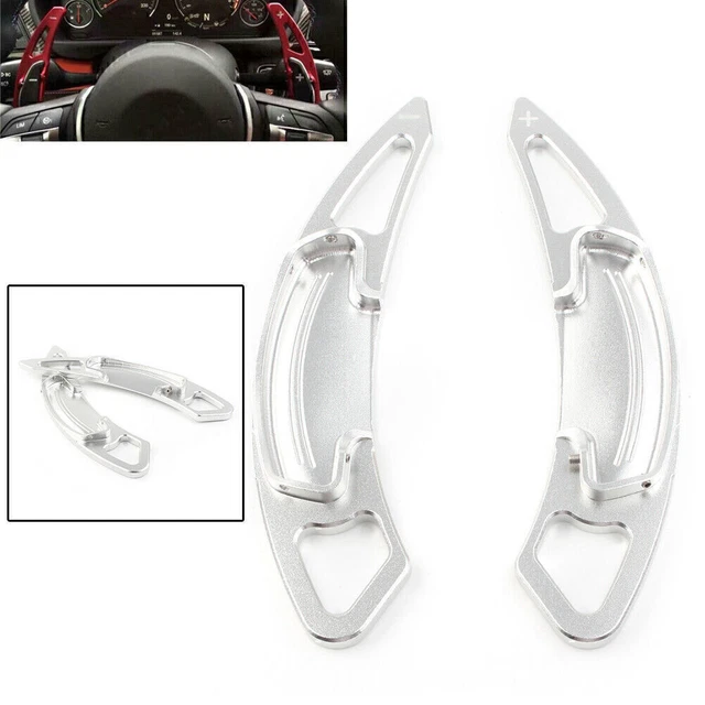 2pcs Aluminum Silver Paddle Shifter Extension Trim for Honda Accord 2013-2019 14