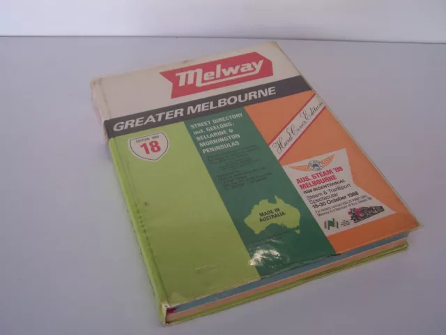 Melway Greater Melbourne Street Directory Edition 18 (1988)